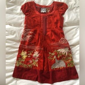 Floreat Fire’s Path Exotic Embroidered Floral Sundress